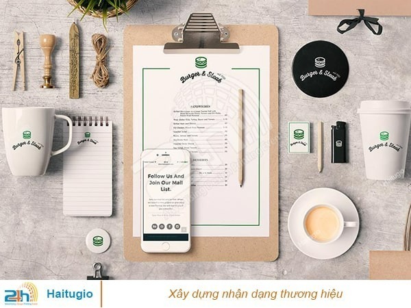 Hai Tư Giờ xây dựng bộ nhận diện thương hiệu chuyên nghiệp