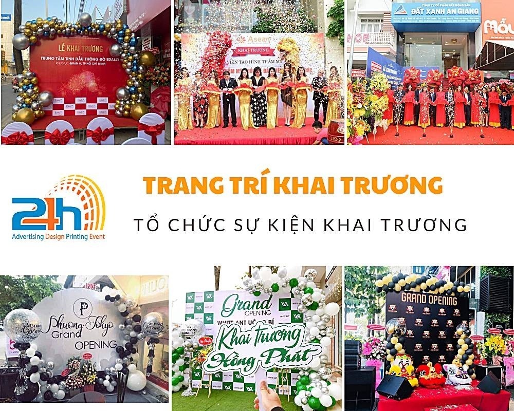 dịch vụ trang trí khai trương cửa hàng giá rẻ đẹp tại TPHCM số 2