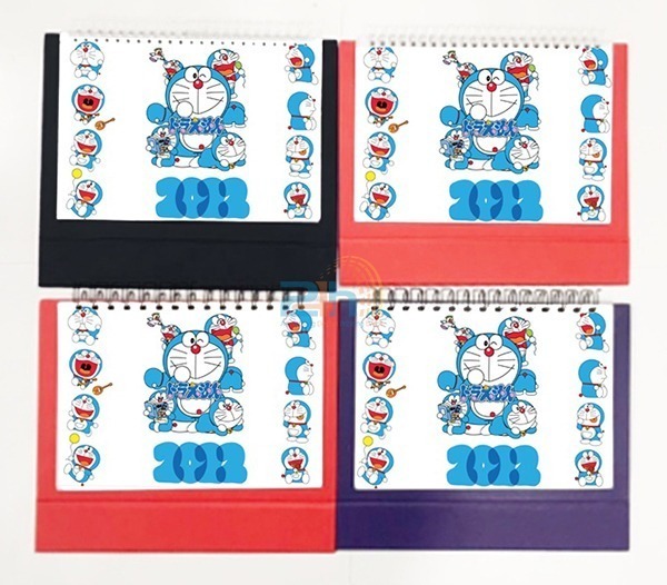 lịch để bàn hình doremon