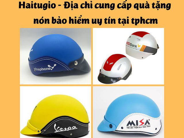 Địa chỉ sản xuất nón bảo hiểm quà tặng giá rẻ