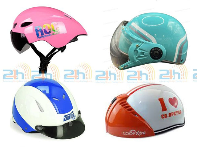 Mũ bảo hiểm in logo quà tặng quảng cáo giá rẻ