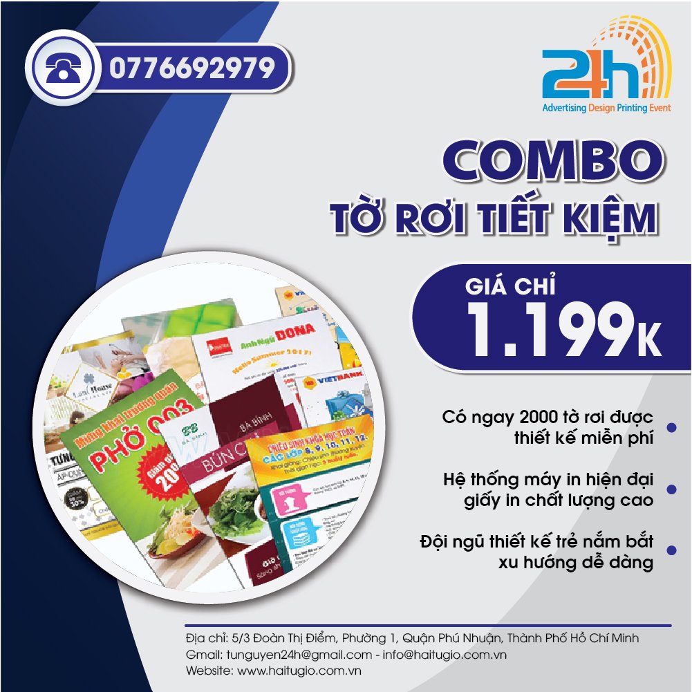 Haitugio chuyên cung cấp combo dịch vụ Tờ rơi siêu tiết kiệm cho doanh nghiệp lớn nhỏ
