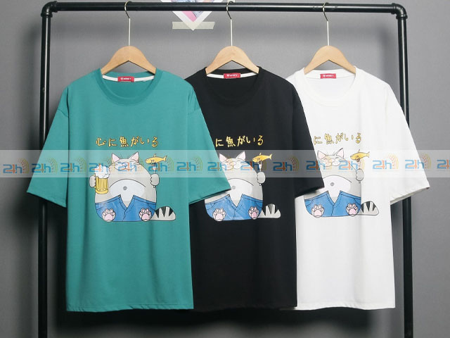 Áo thun ứng dụng công nghệ in lụa cho họa tiết trên áo