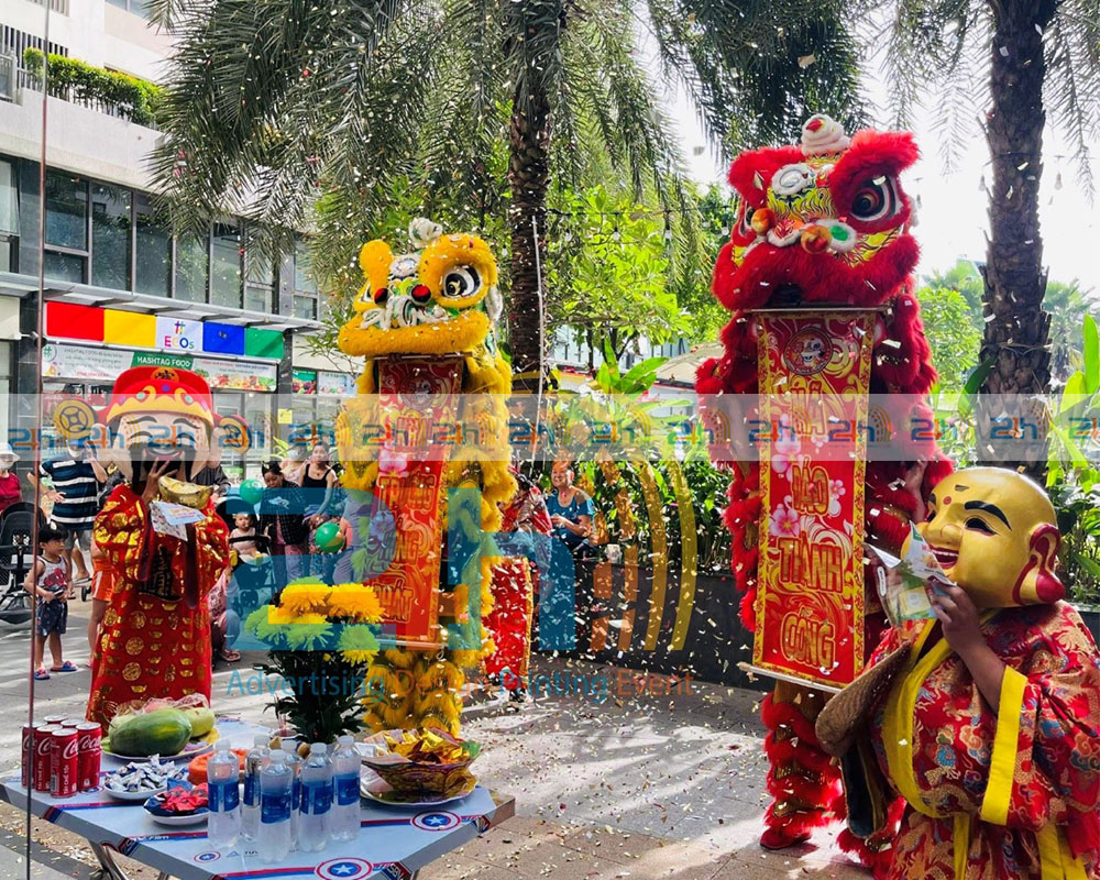 Dịch vụ múa lân giá rẻ Haitugio hoạt náo ấn tượng những ngày đầu năm