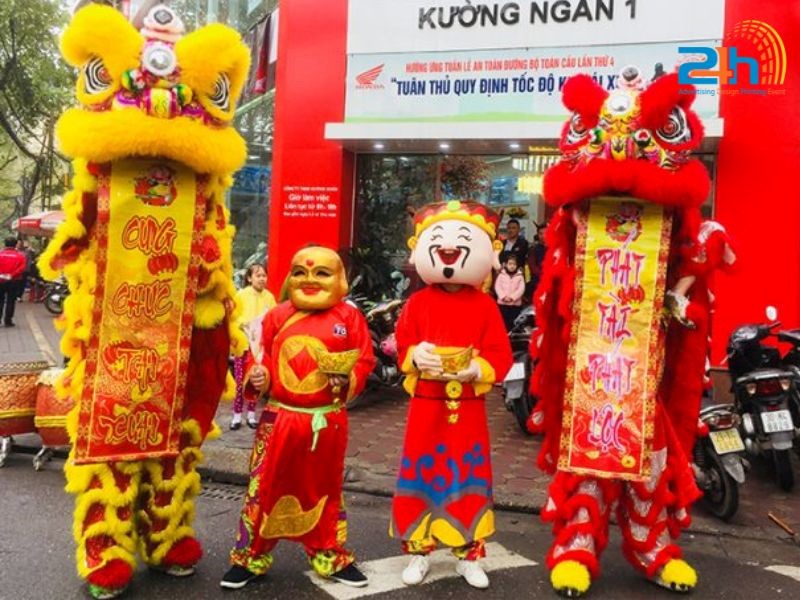 Dịch vụ cho thuê đoàn lân uy tín giá tốt 2025 tại Haitugio