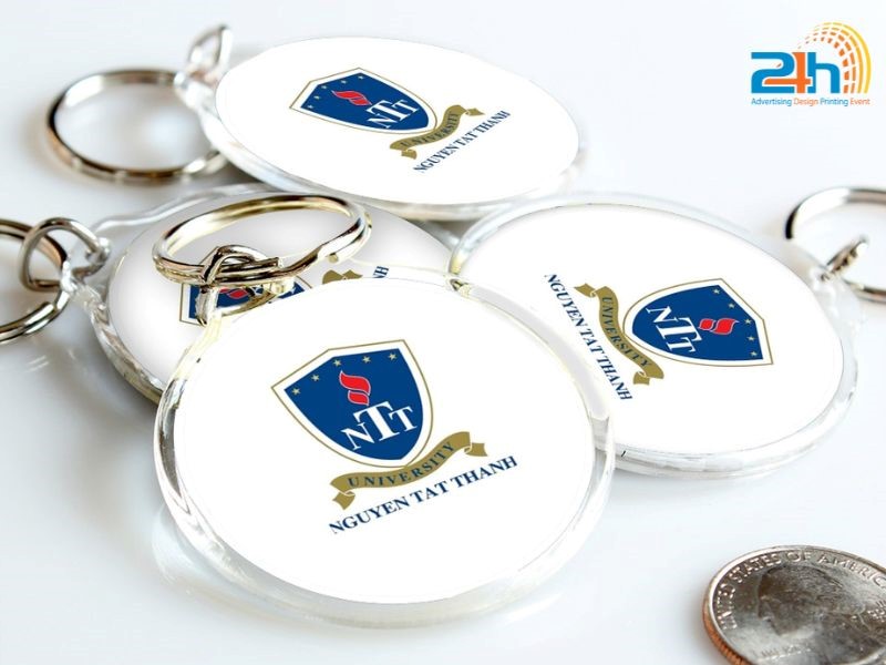 dịch vụ in logo móc khóa