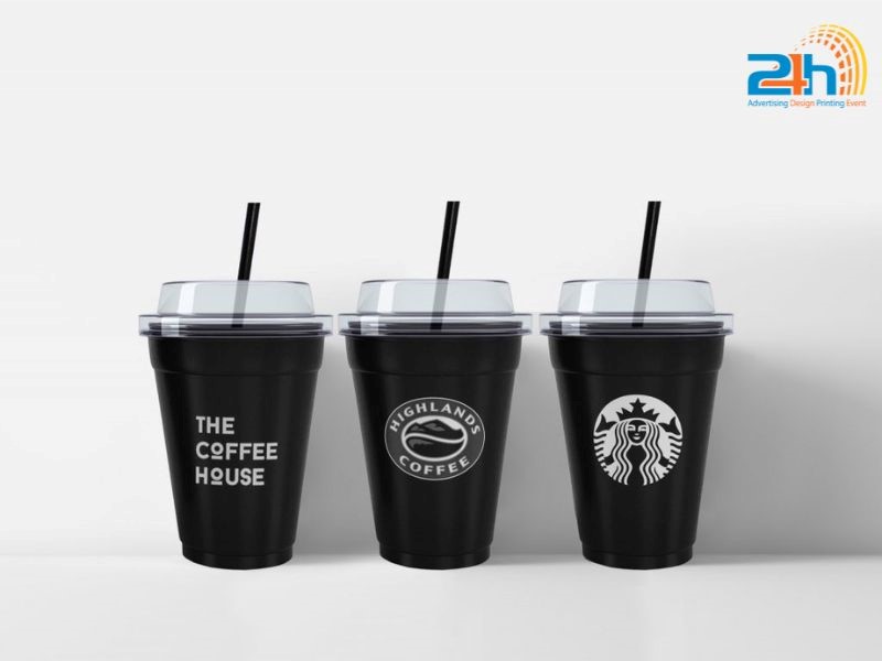 ly nhựa in logo đa dạng mẫu mã